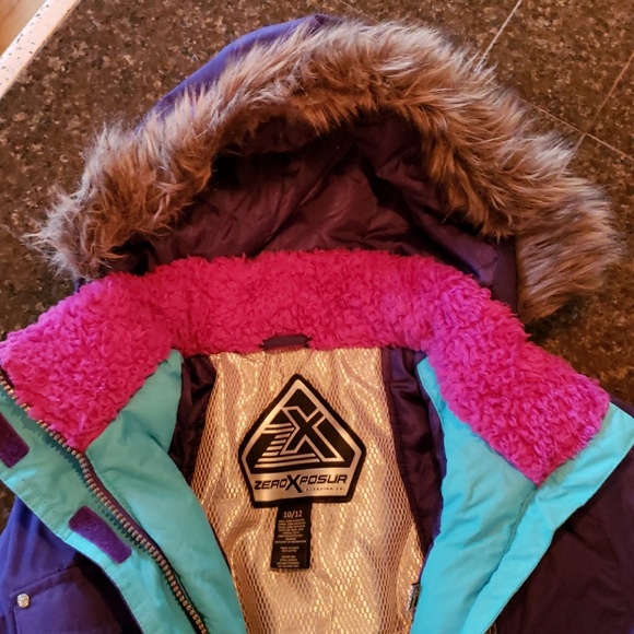 Heavy Duty Purple Girls Jacket - Picture 2 of 3